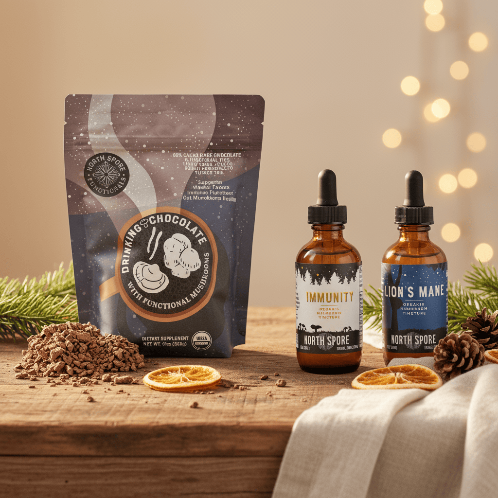 Winter Wellness Mushroom Chocolate & Tincture Set