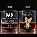 We Woof You With Love - Personalized Whiskey Glass