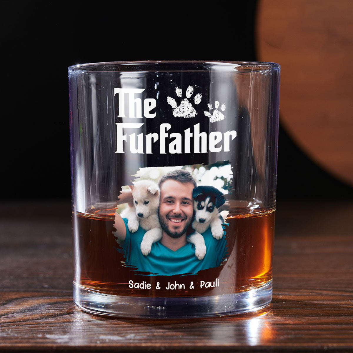 Cool Pet Father - Personalized Whiskey Glass