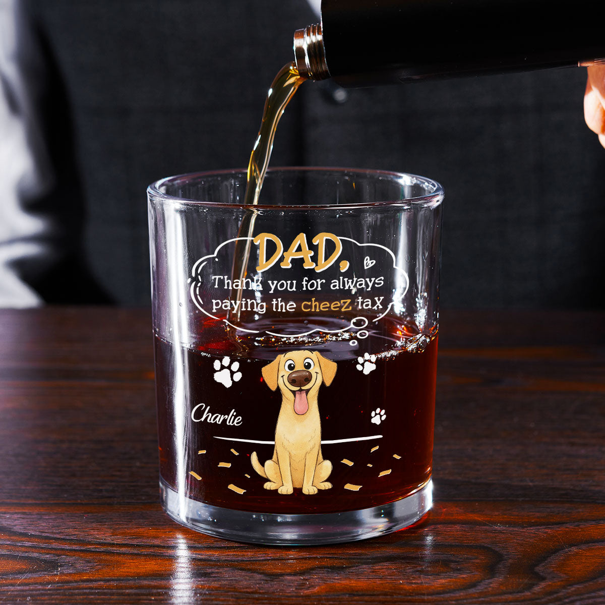 Paying It All - Personalized Whiskey Glass
