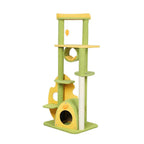 Cat Tree Scratching Post Multi-Level - Green 146cm