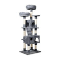 Cat Scratching Post Tower House Grey 141cm