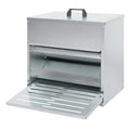 Automatic Chicken Feeder Auto Treadle 10kg Food Dispenser Galvanized Steel