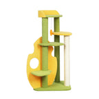 Cat Tree Two-Levels - Green 100cm