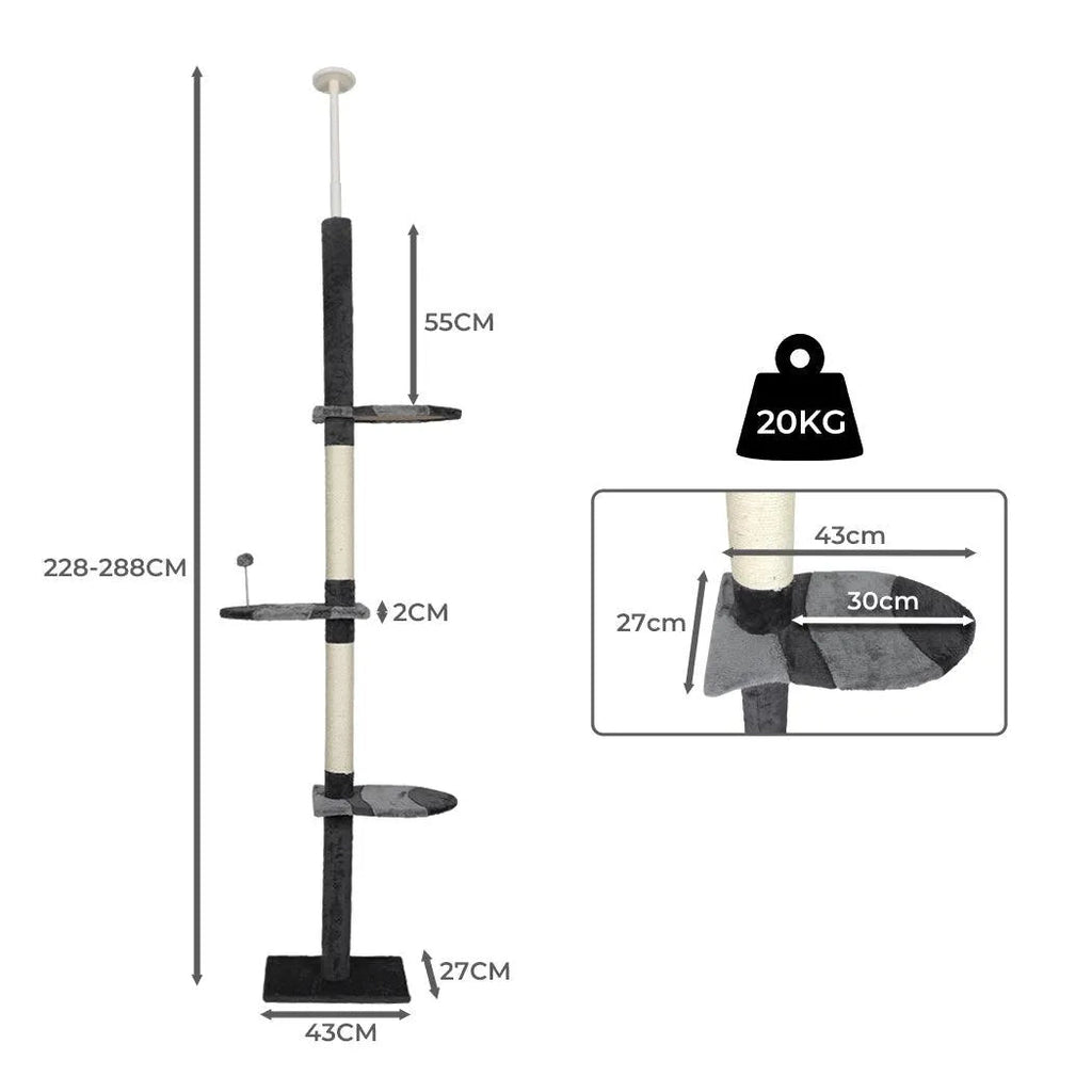 Cat Scratching Post Tree Play