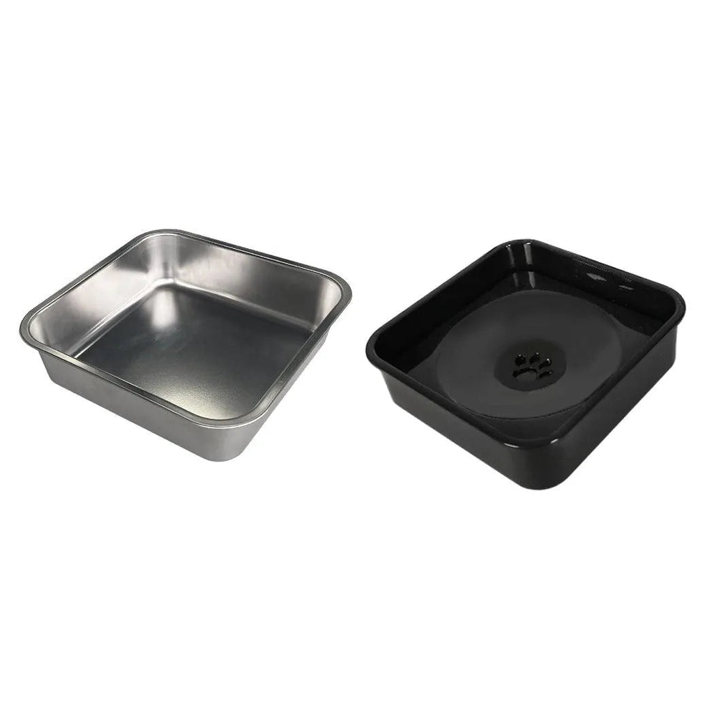 Elevated Pet Feeder with Steel Non-Slip Bowl