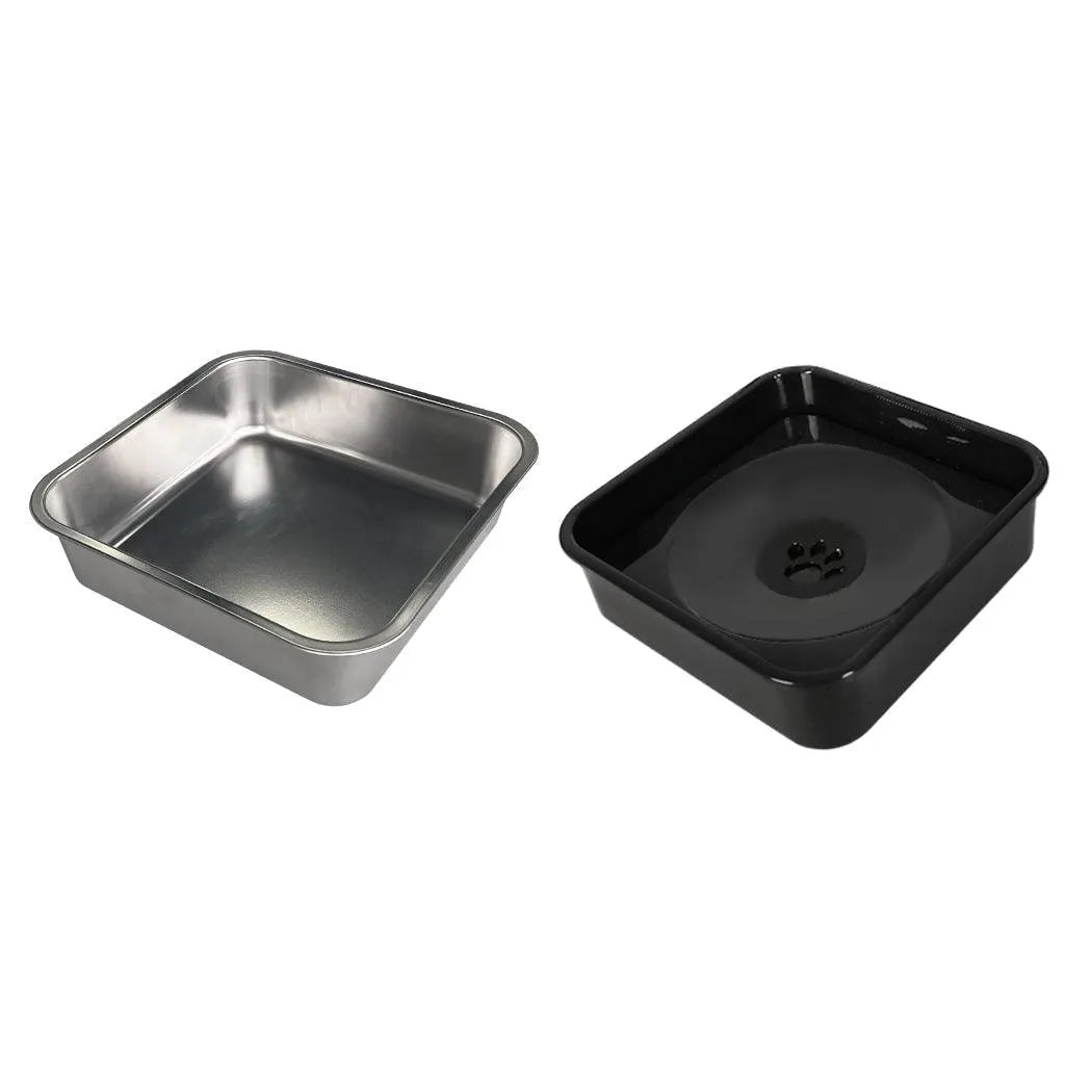 Elevated Pet Feeder with Steel Non-Slip Bowl
