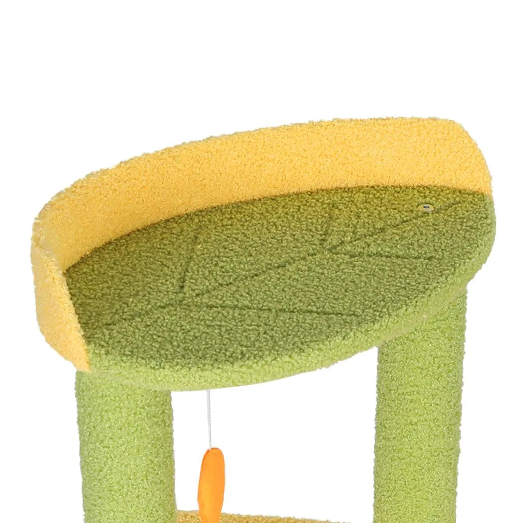 Cat Tree Scratching Post Multi-Level - Green 146cm