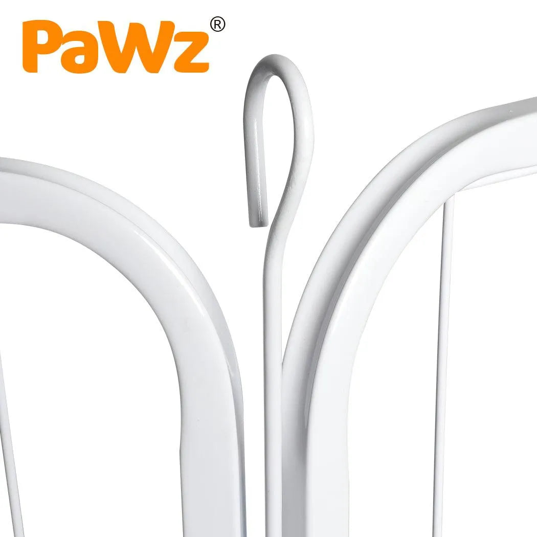 8 Panel Dog Playpen White