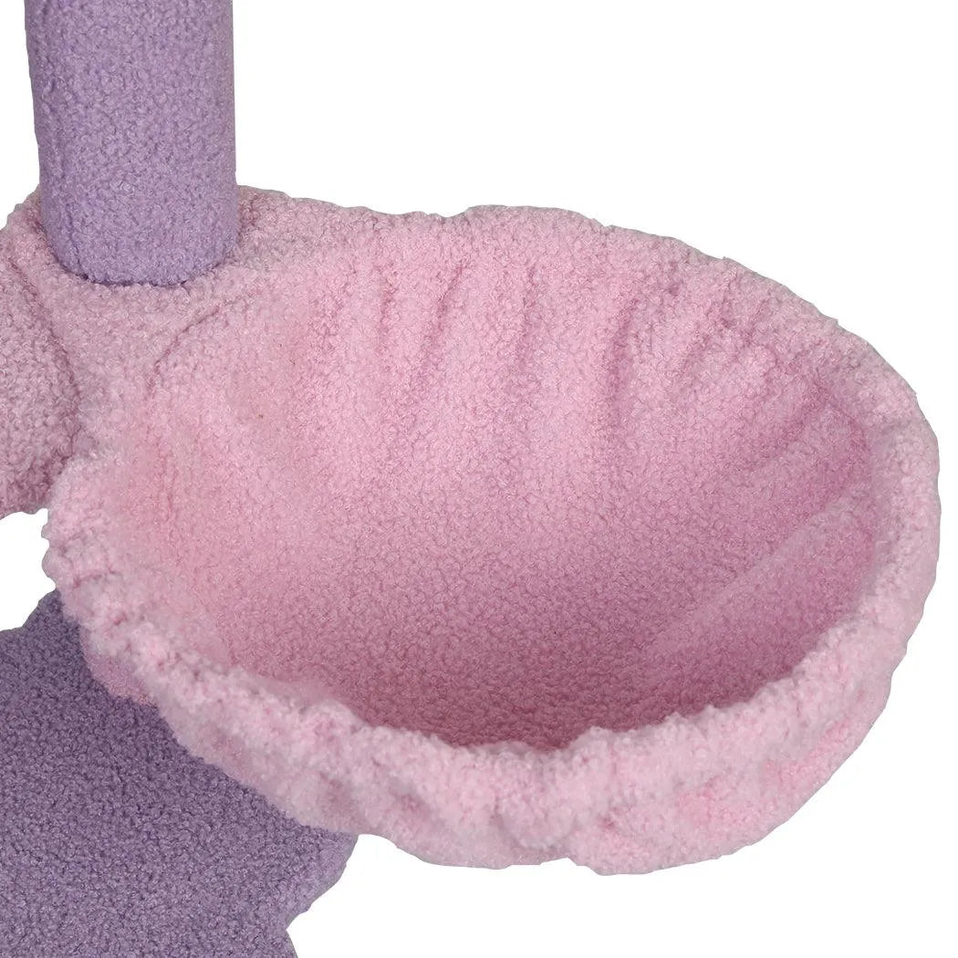 Cat Tree Condo Scratching Post Multi-Level - Purple