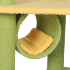 Cat Tree Scratching Post Multi-Level - Green 146cm