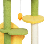 Cat Tree Two-Levels - Green 100cm