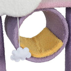 Cat Tree Condo Scratching Post Multi-Level - Purple