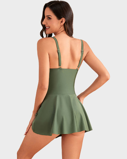 👙Last Day Sale 60% OFF💃Women's One Piece Tummy Control Tie Knot Swimsuit