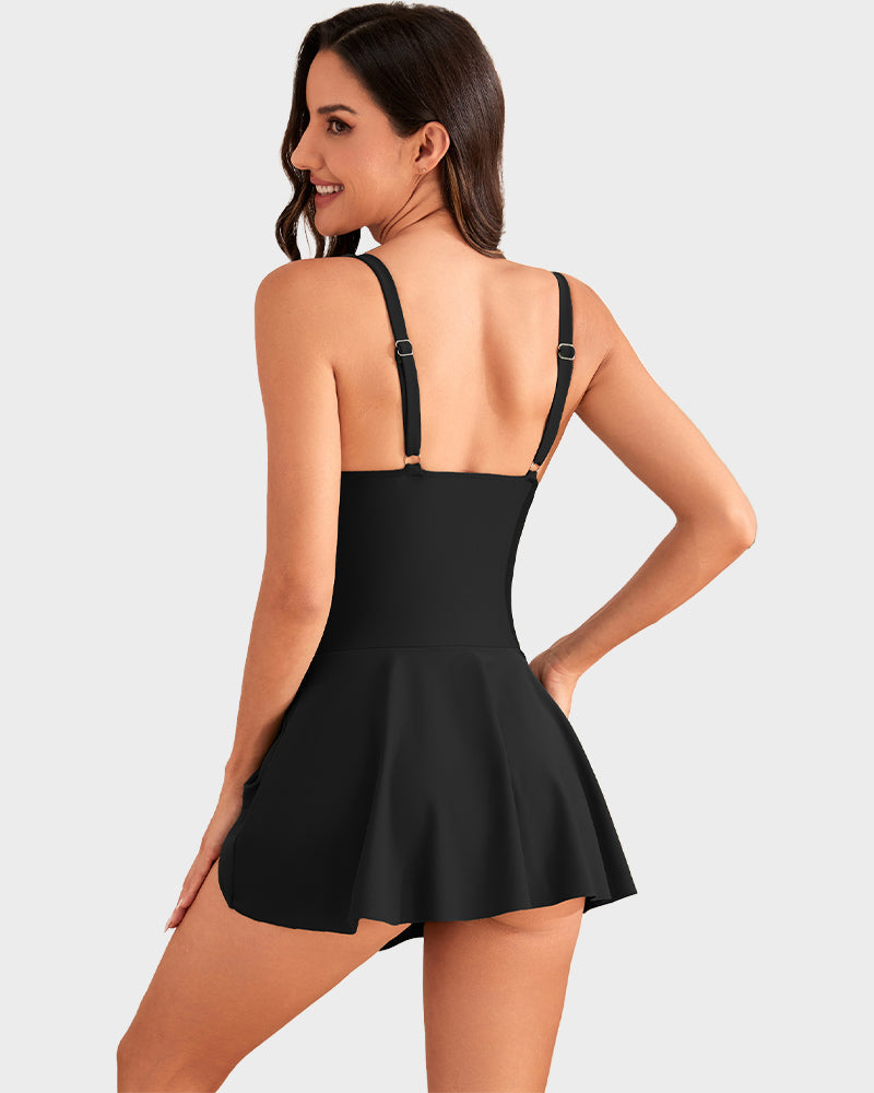 👙Last Day Sale 60% OFF💃Women's One Piece Tummy Control Tie Knot Swimsuit