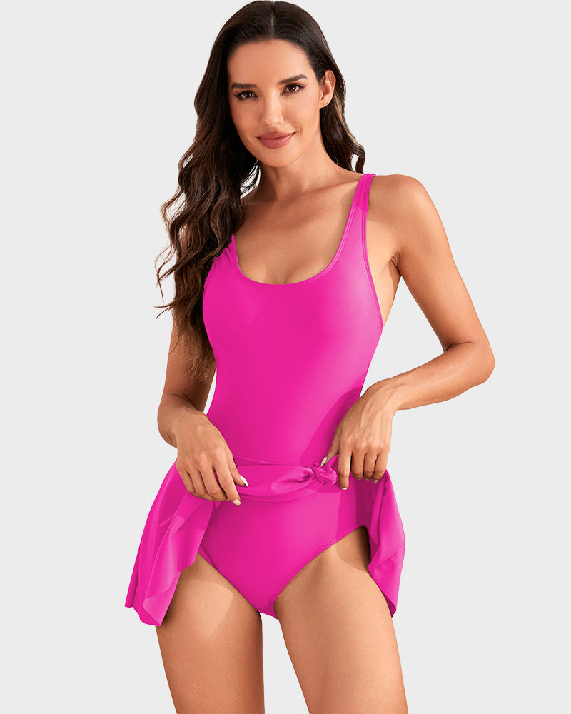 👙Last Day Sale 60% OFF💃Women's One Piece Tummy Control Tie Knot Swimsuit