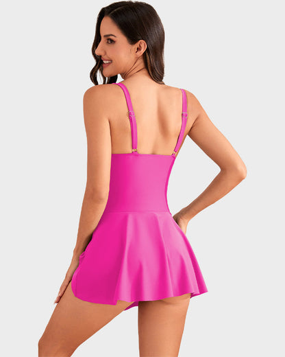 👙Last Day Sale 60% OFF💃Women's One Piece Tummy Control Tie Knot Swimsuit