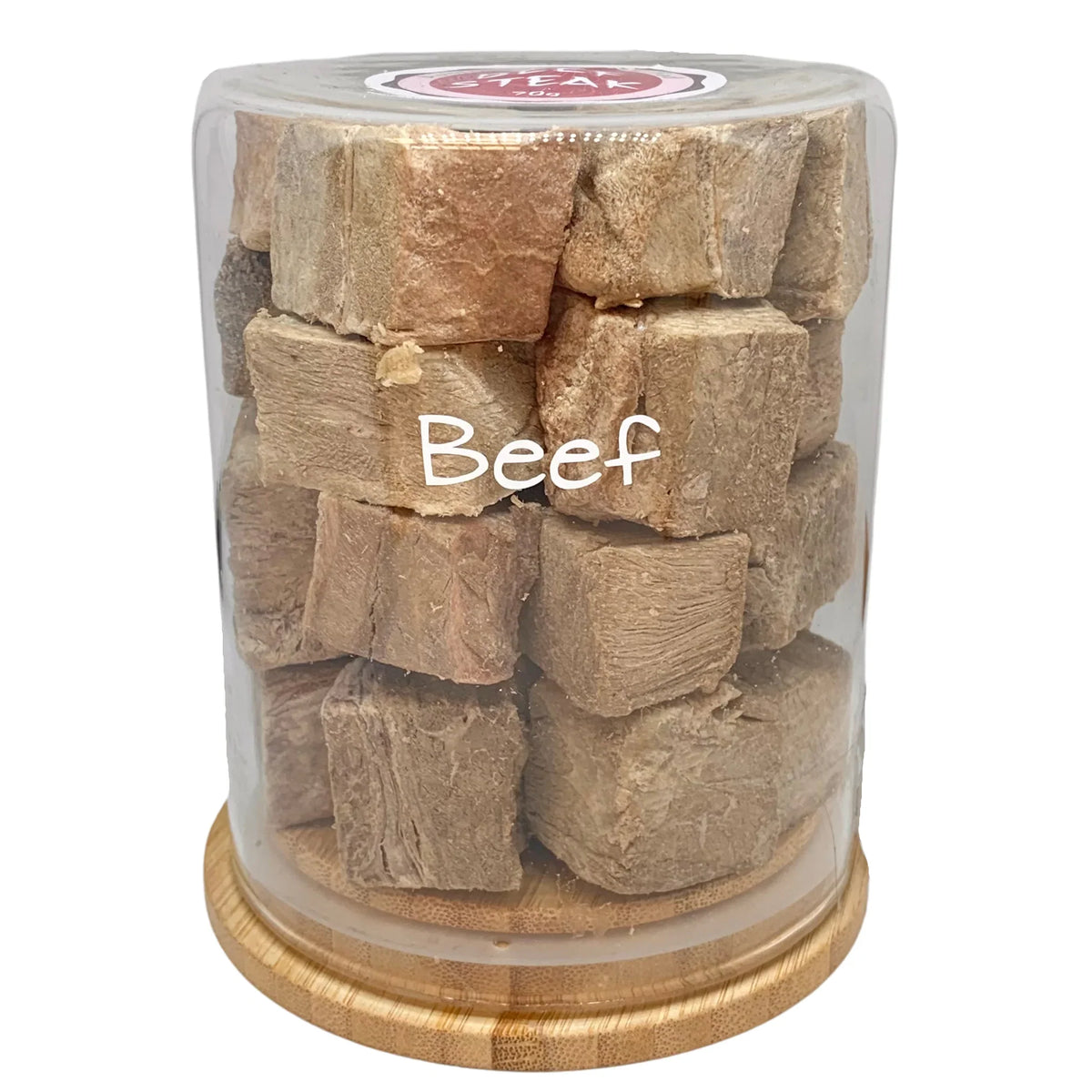 Freezy Paws Freeze Dried Beef Steak Pet Treats for Cats & Dogs