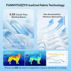 Leaf Shaped Cooling Fabric Heat-Absorbing Comfortable Non-Slip Dog Mat