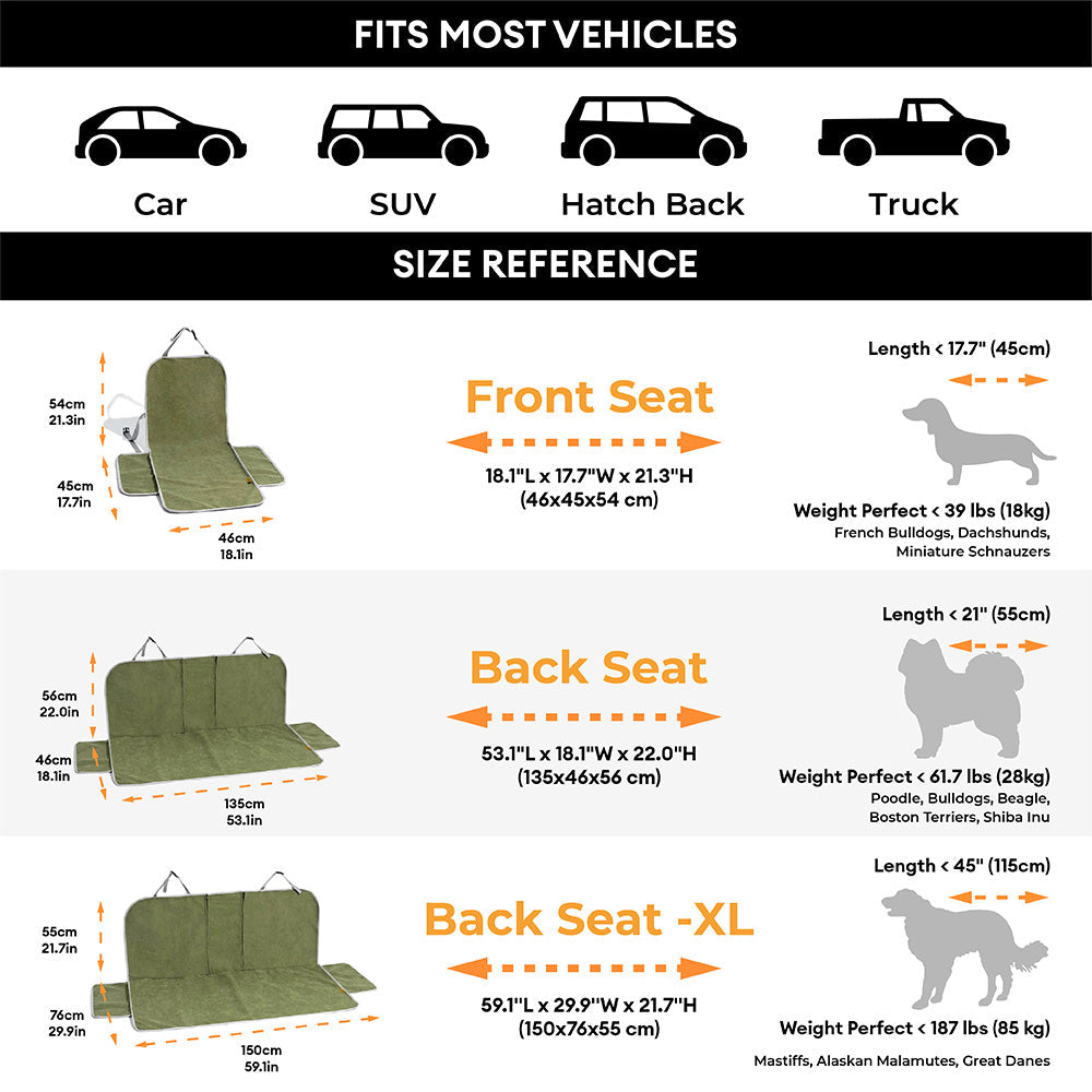 Waterproof Soft Dog Car Seat Cover Car Seat Protector - Be Fresh