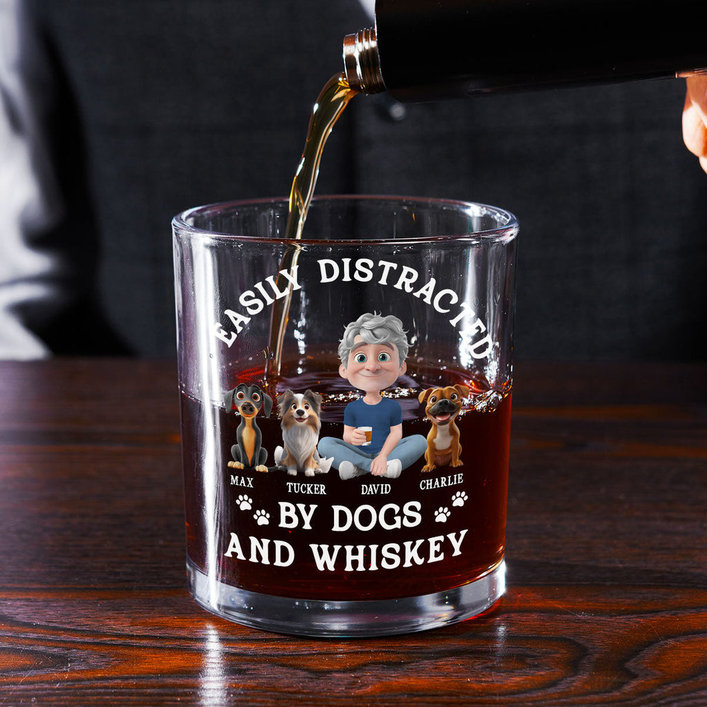 Very Distracted By - Personalized Whiskey Glass