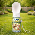 We Drink From There Ver Pet - Personalized Pet Water Bottle With Drinking Feeder