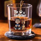 Cool Pet Father - Personalized Whiskey Glass