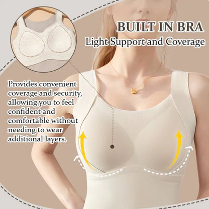 NEW YEAR SALE🤩[Women’s Gift] Women's Thermal Tank Tops With Built-in Bra