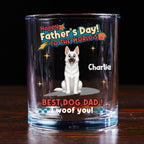 Dog Dad Forever - Personalized Whiskey Glass