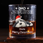 I Own You For Sure Snow Ver - Personalized Whiskey Glass