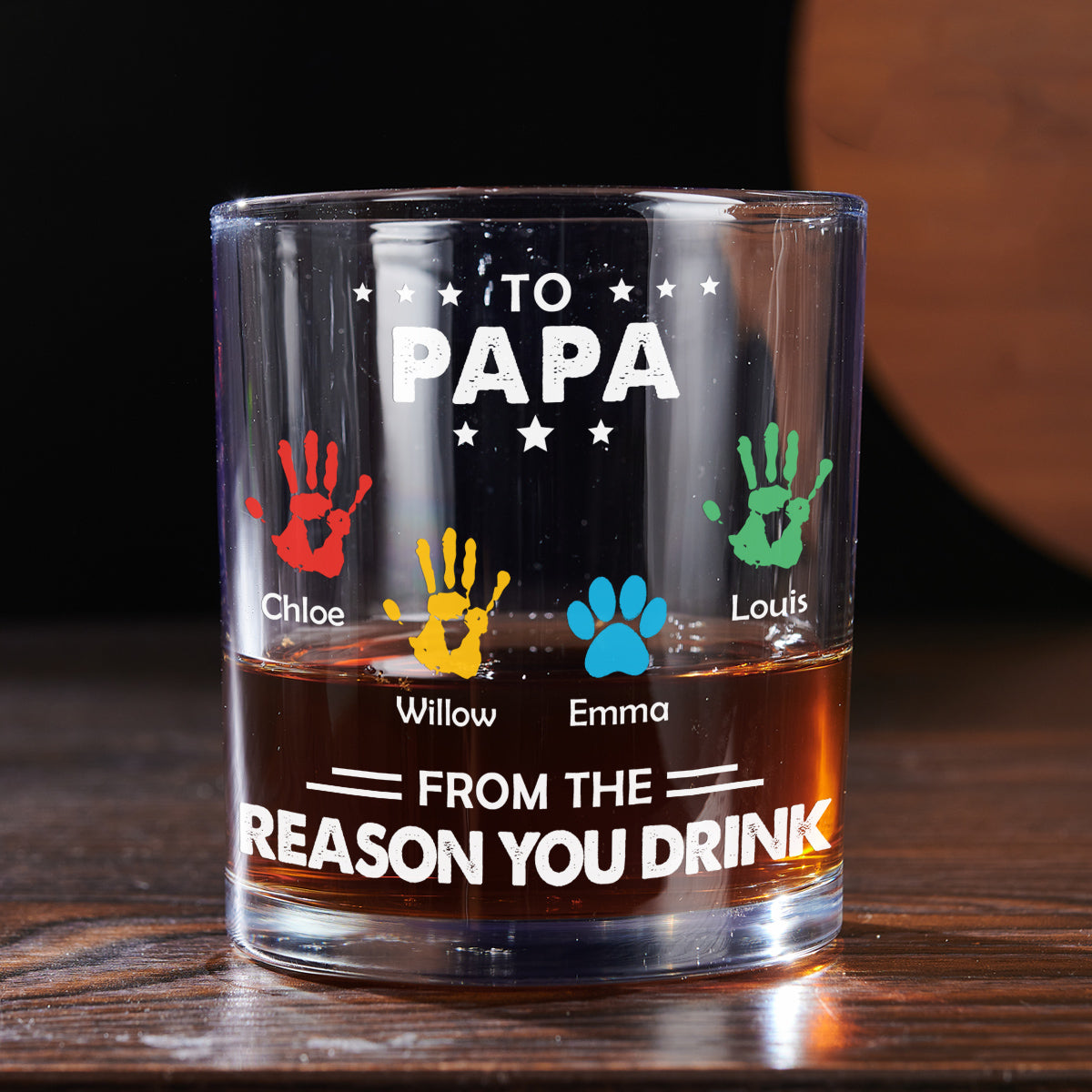 Reasons You Drink - Personalized Whiskey Glass
