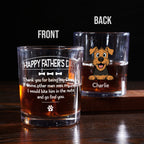 Pawsitively Lucky To Bark - Personalized Whiskey Glass