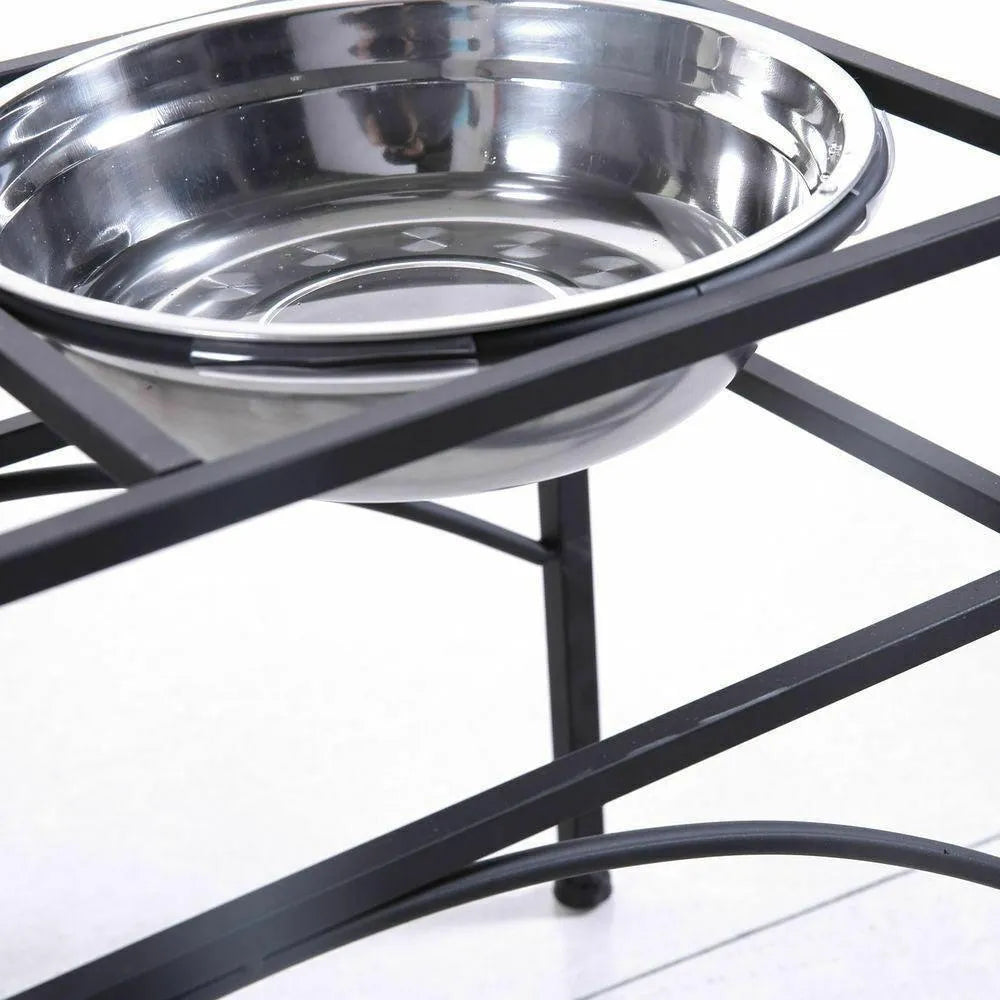 Dual Elevated Raised Pet Feeder