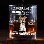 Thanks For Having Me - Personalized Whiskey Glass