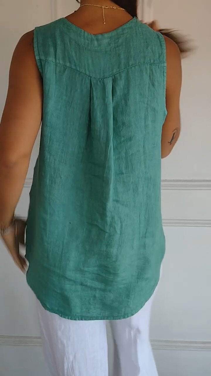 49% OFF💥Women's V-neck Sleeveless Casual Top