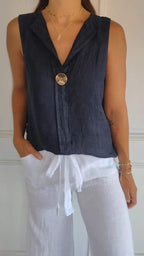 49% OFF💥Women's V-neck Sleeveless Casual Top