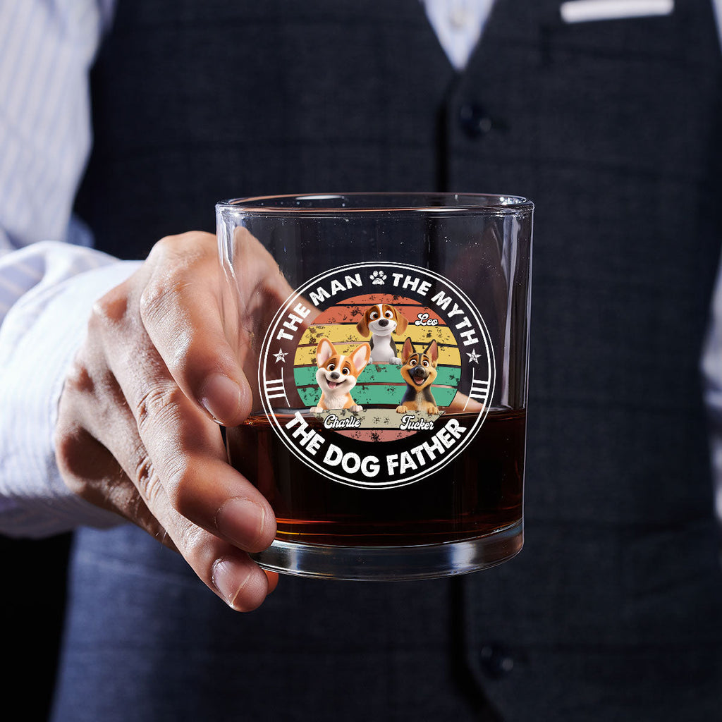 The Man The Myth - Personalized Whiskey Glass