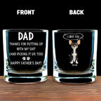 We Woof You With Love Pet Version - Personalized Whiskey Glass