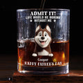 Admit It Cartoon - Personalized Whiskey Glass