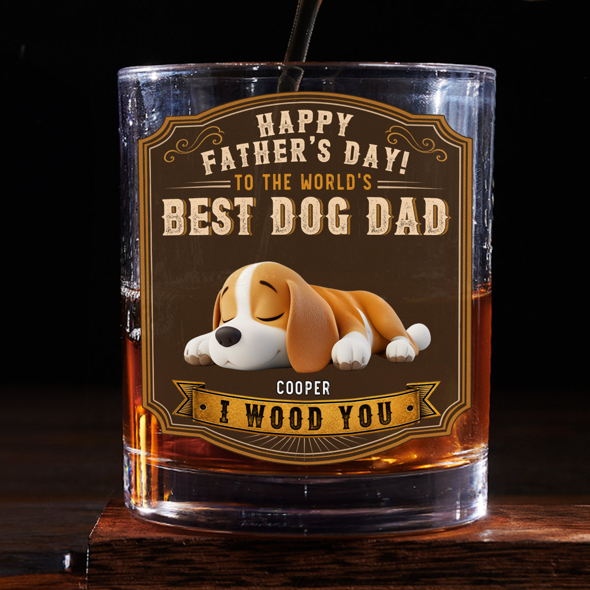 Best In The World - Personalized Whiskey Glass