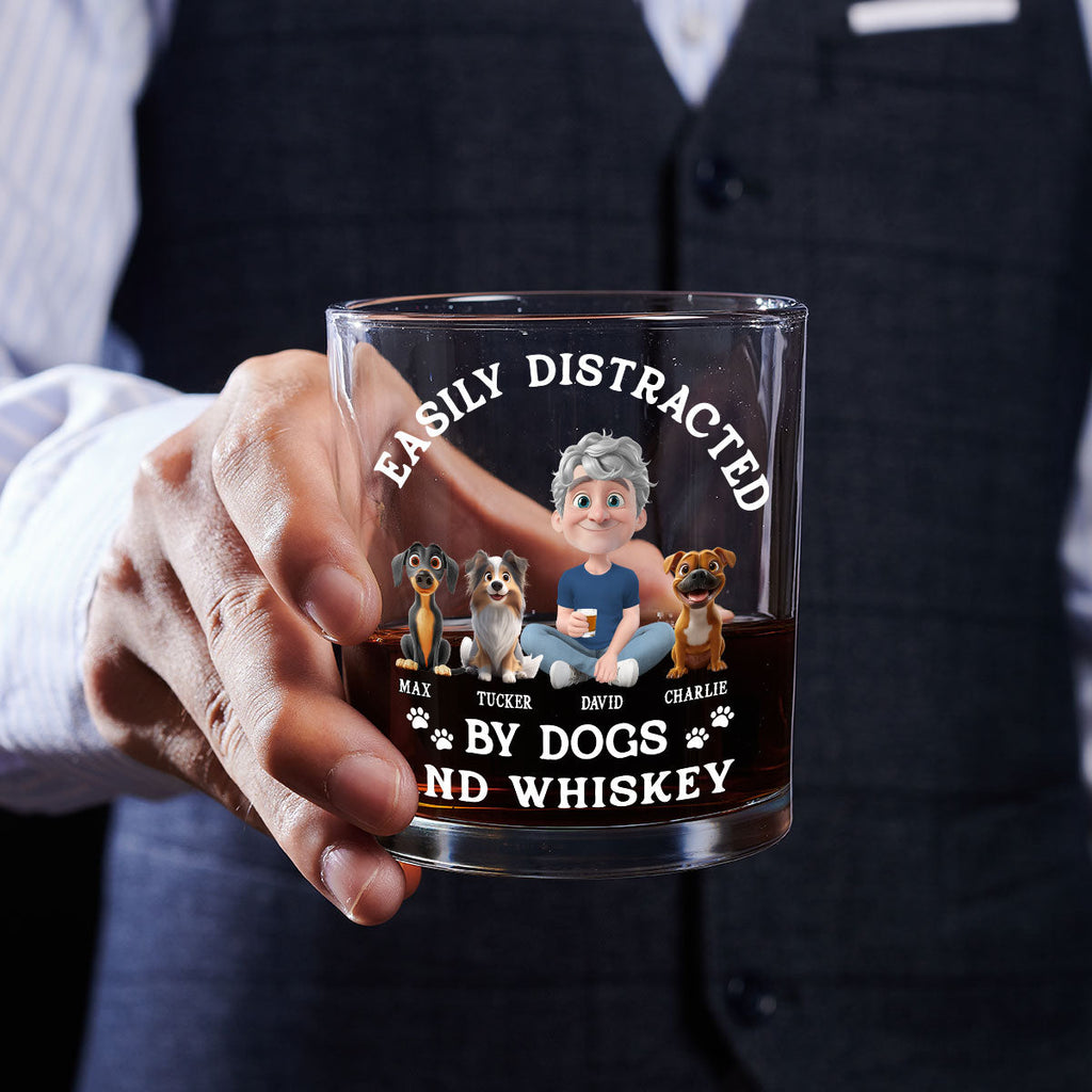 Very Distracted By - Personalized Whiskey Glass