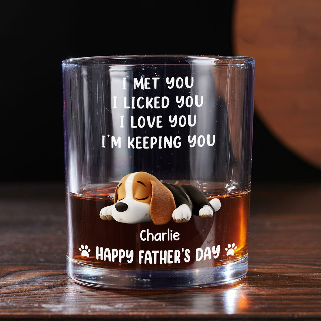 We Licked And Love You - Personalized Whiskey Glass