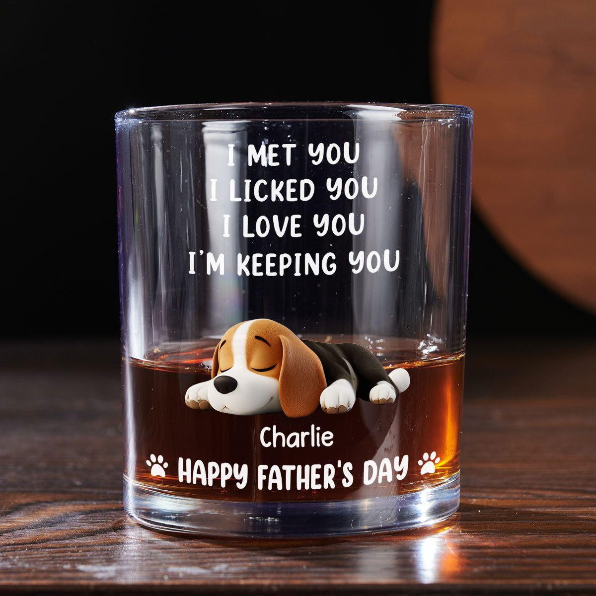 We Licked And Love You - Personalized Whiskey Glass