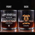 Pawsitively Lucky To Bark - Personalized Whiskey Glass