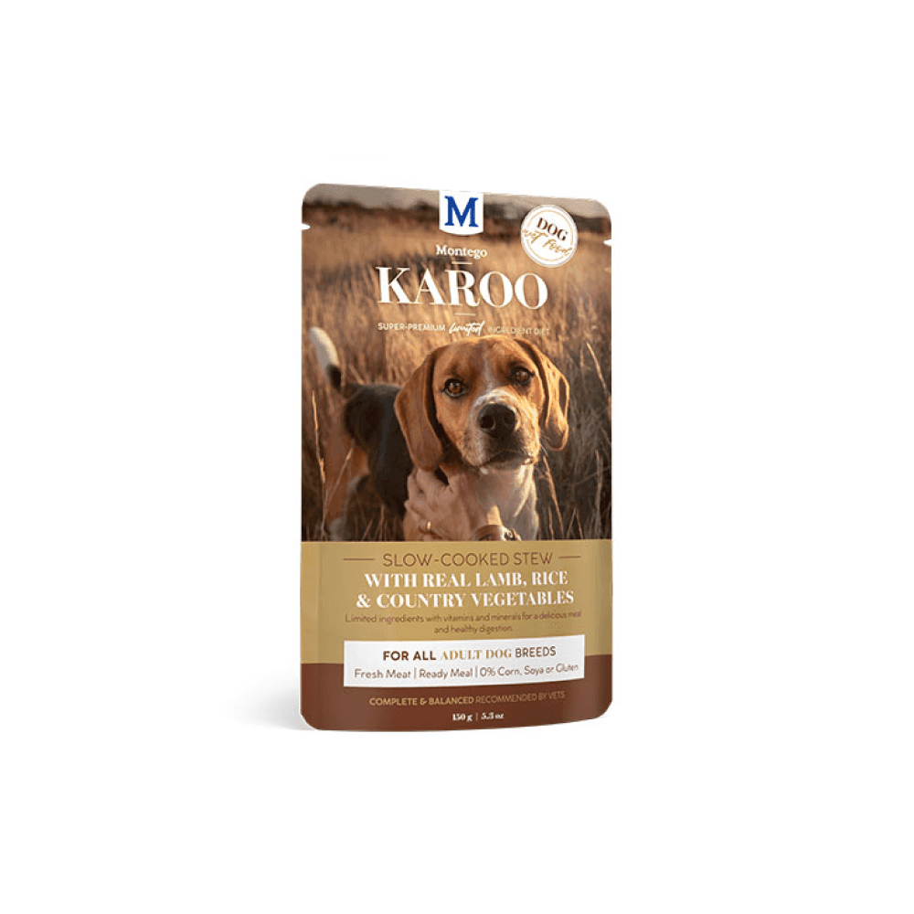 Montego Karoo Adult Lamb & Veg Wet Dog Food 150g Single Pouch