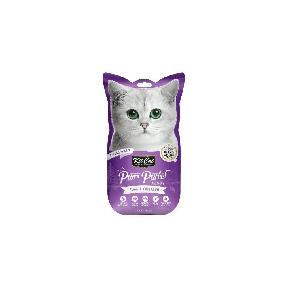 Kit Cat Treat Purr Puree Plus+ Collagen Care Tuna Cat Treat 60g