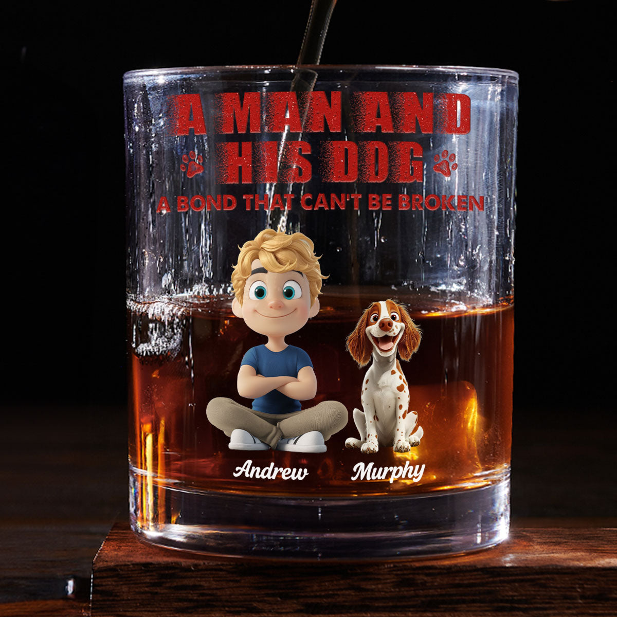 Best Parent To Me - Personalized Whiskey Glass