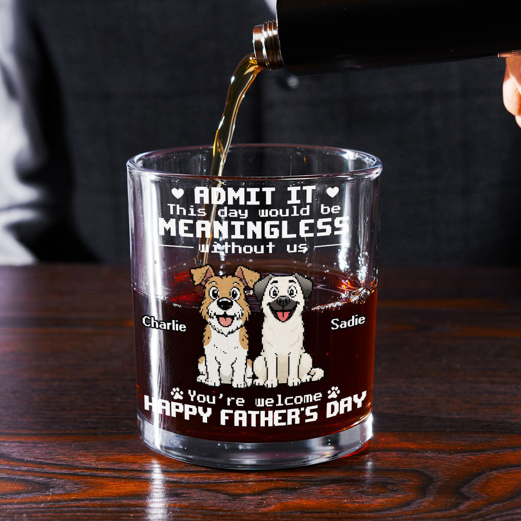 Thanks For Having Me - Personalized Whiskey Glass