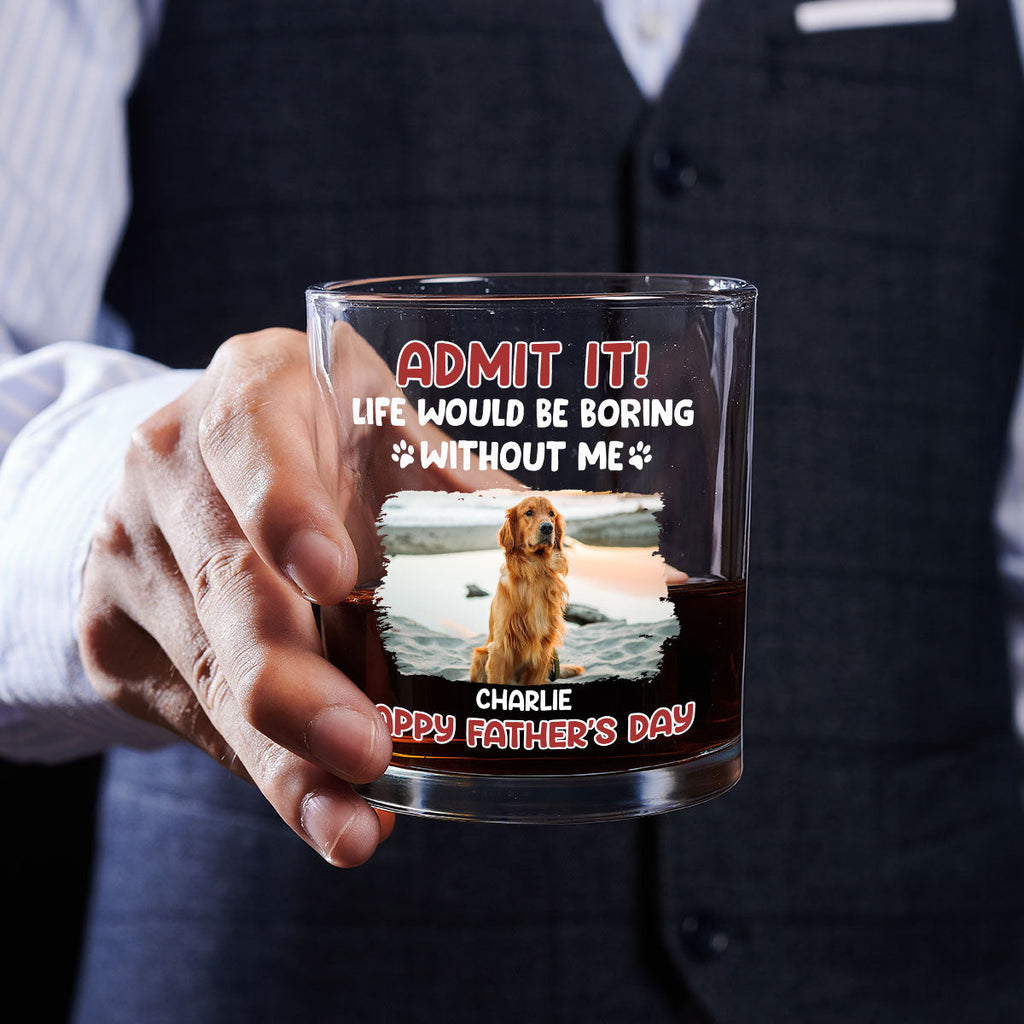 Admit Photo - Personalized Whiskey Glass