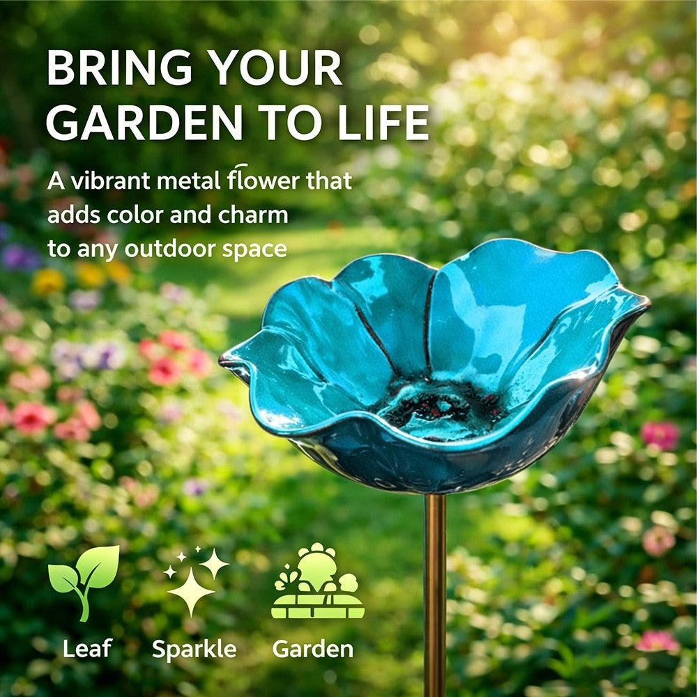 💥2026 Hot Sale 60% OFF💥Handmade Metal Flower Garden Stake